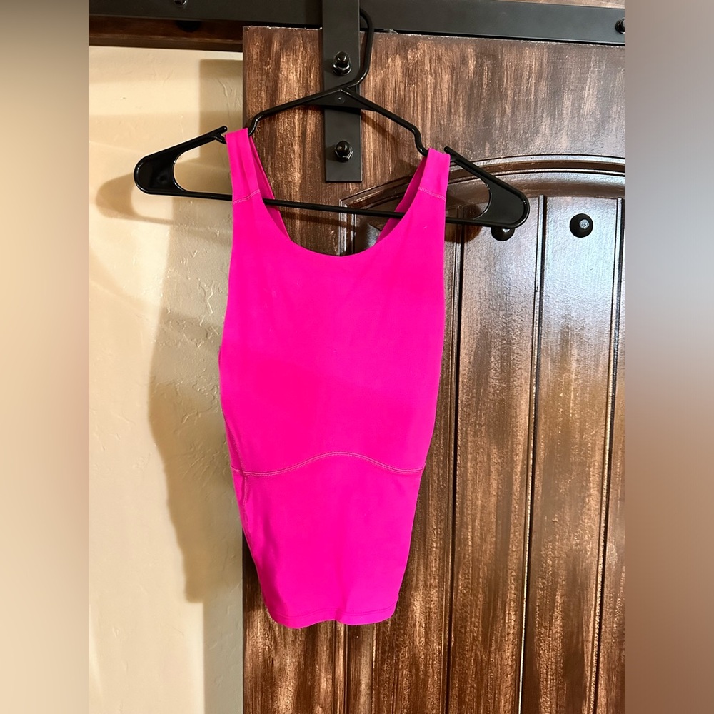 Lululemon Magenta criss cross back top